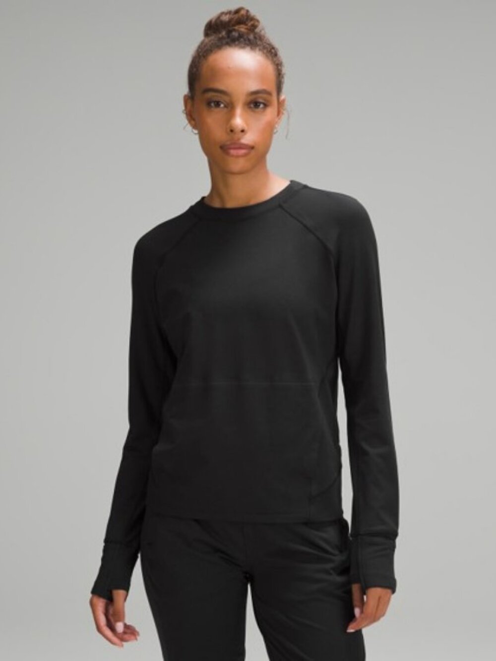 LULULEMON It's Rulu Classic-Fit Crew Fleece Shirt Sweatshirt Black - Women's 6